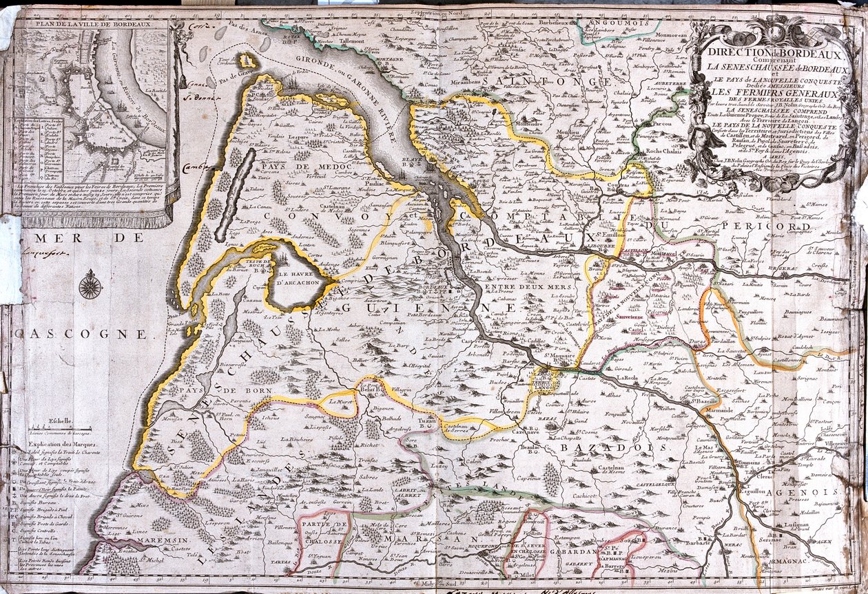 Aquitaine, Frankrig af Jean Baptiste Nolin