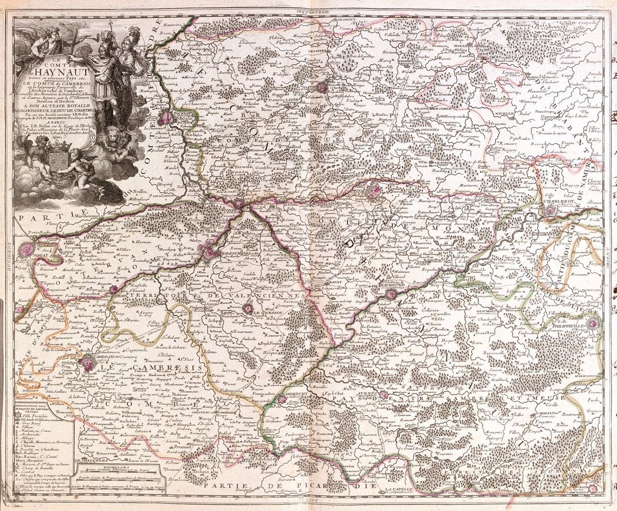 Belgien (Region: Wallonien), Frankrig (Region: Nord-Pas-de-Calais, Picardiet, Champagne-Ardenne) af Jean Baptiste Nolin