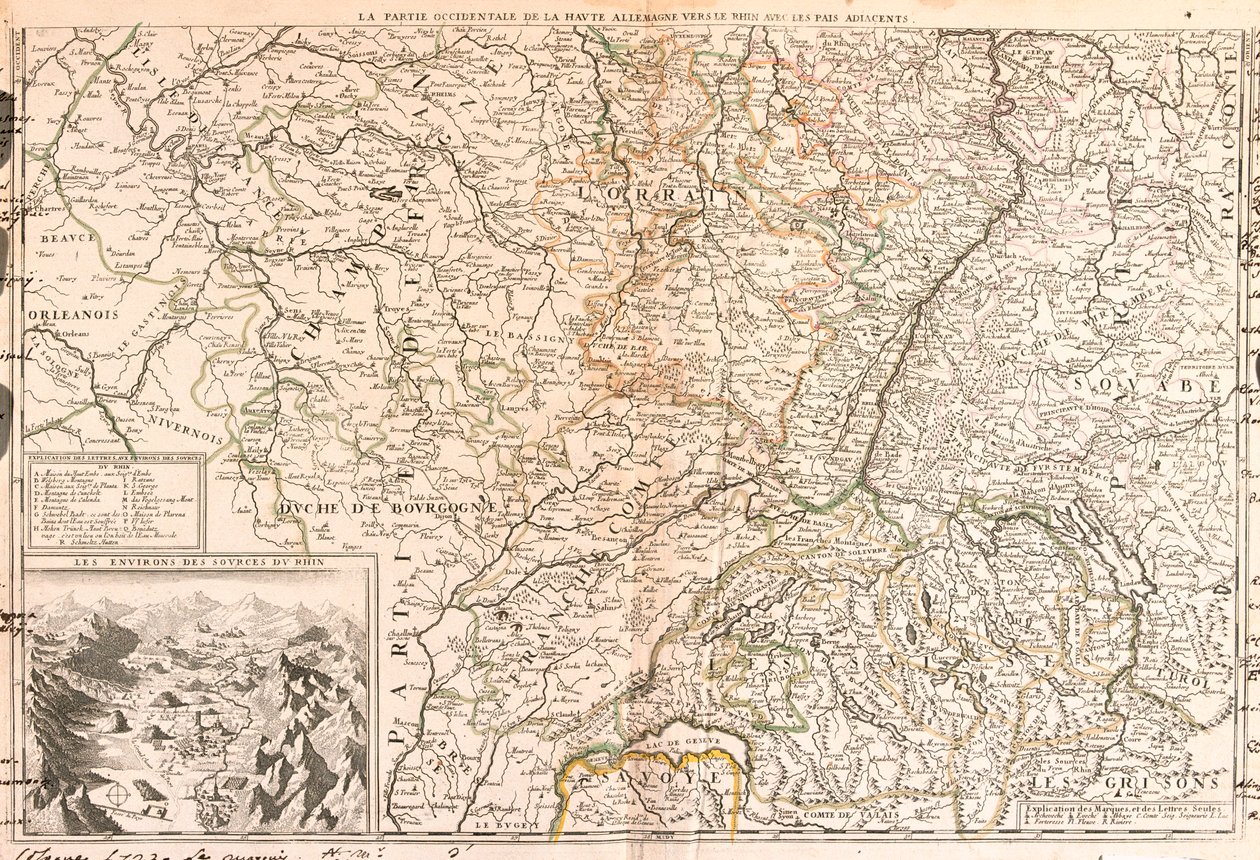 Frankrig (Region: Øvre Normandiet, Île-de-France, Champagne-Ardenne, Rhône-Alpes, Bourgogne, Auvergne, Centre), Belgien (regionen Sydwallonien), Luxembourg, Tyskland (Rheinland-Pfalz, Saarland, Baden-Württemberg), Schweiz (kanton: Thurgau, Appenzell Au af Jean-Baptiste Nolin
