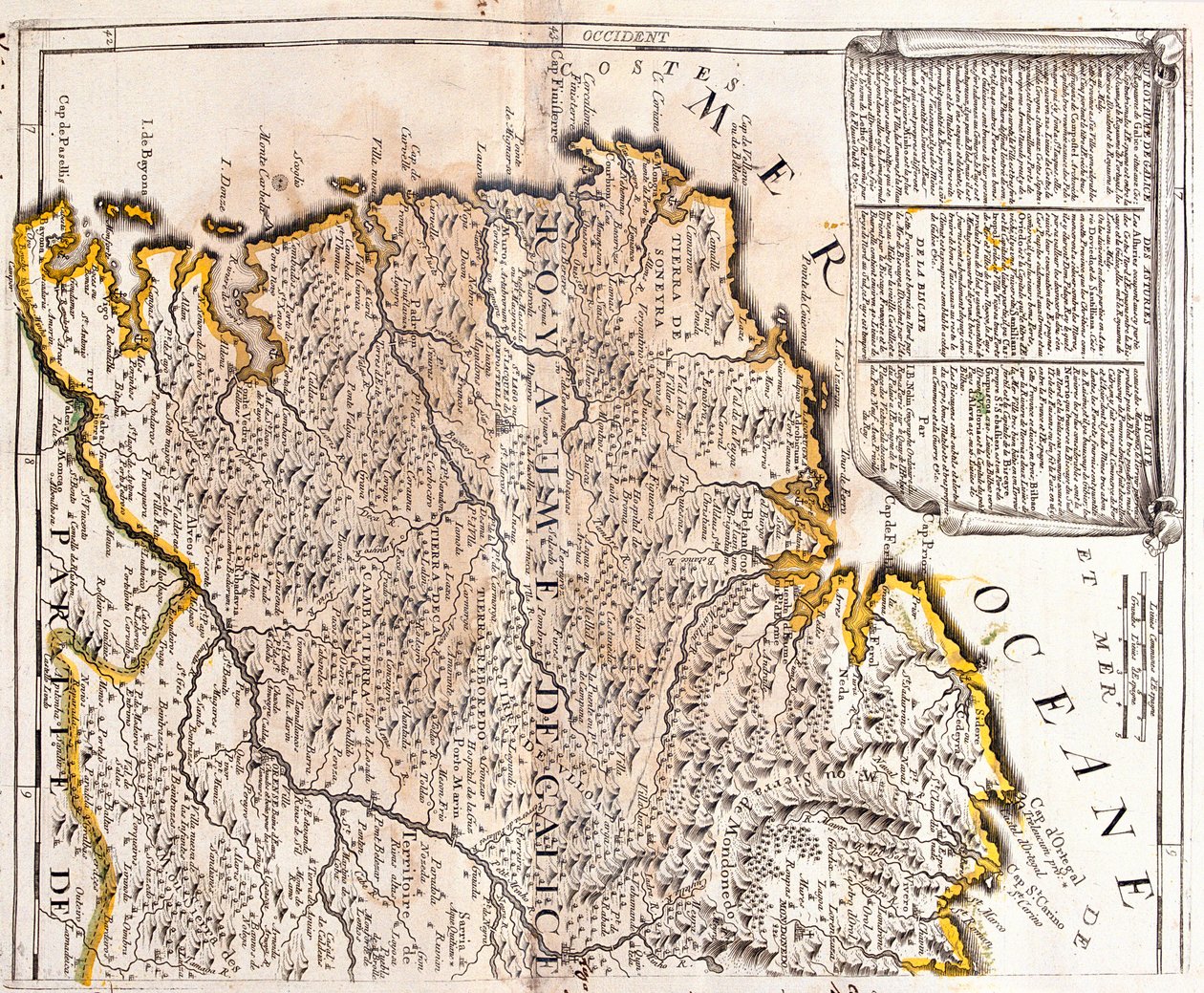 Galicien, Spanien af Jean Baptiste Nolin