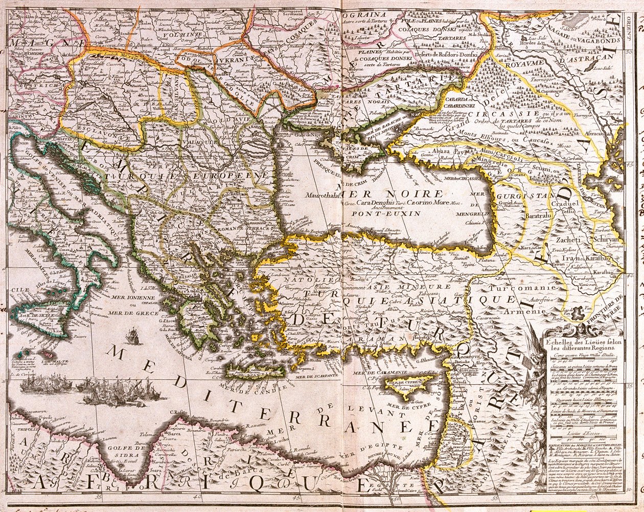 Tyskland (delstat: Sachsen), det sydlige Polen, store dele af Ukraine (undtagen nord), den vestlige del af Tjekkiet, Slovakiet, det østlige Østrig, Ungarn, Rumænien, Moldova, Slovenien, Kroatien, Italien (øst, midt og syd), Bosnien-Hercegovina, Serbien, Bu af Jean Baptiste Nolin