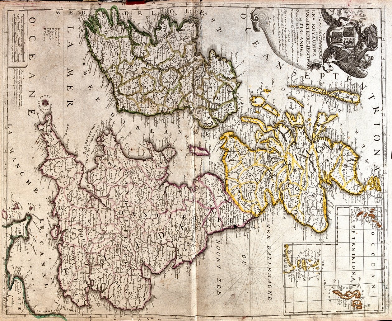 Storbritannien og Irland af Jean Baptiste Nolin