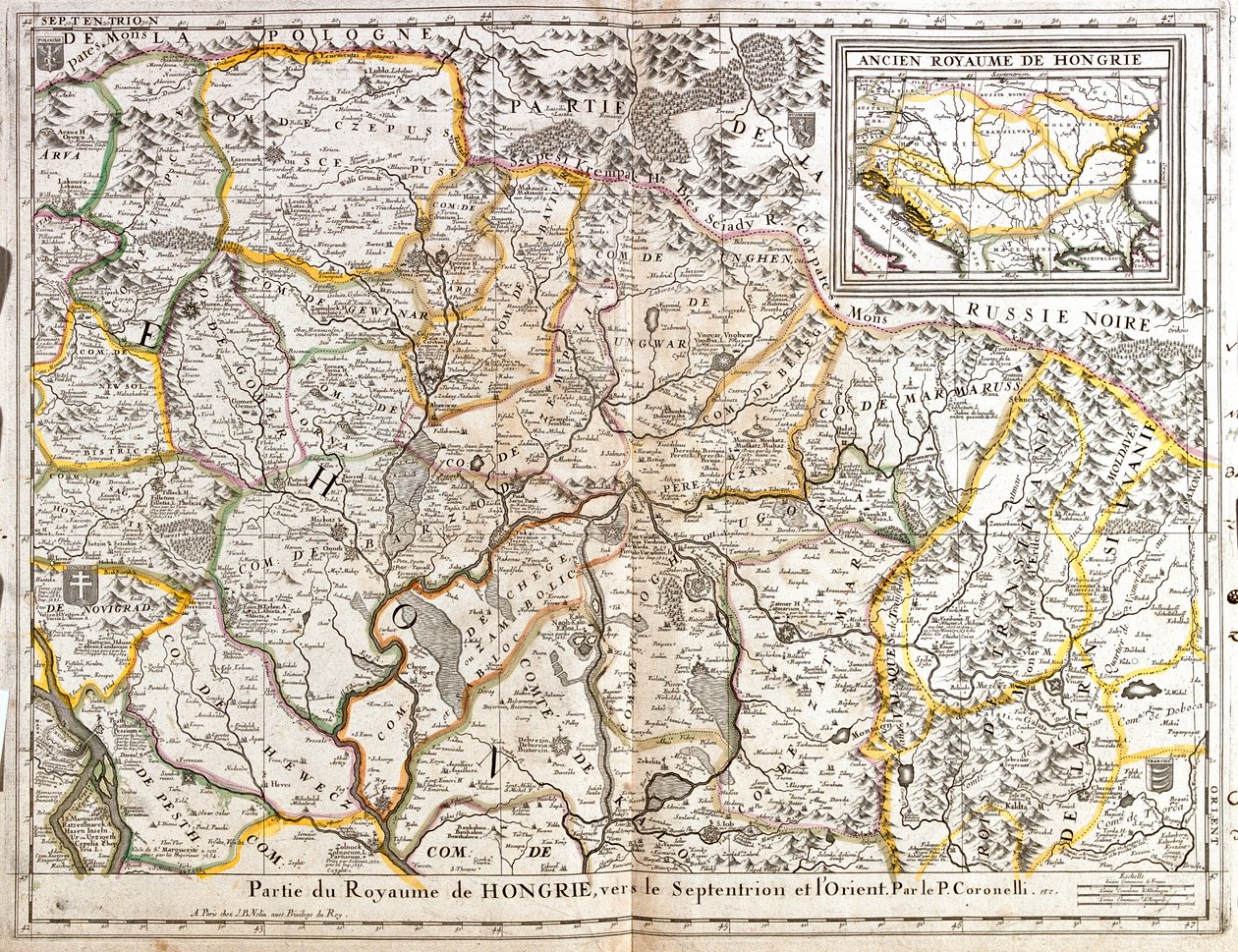 Ungarn, Slovakiet, det østlige Rumænien af Jean Baptiste Nolin