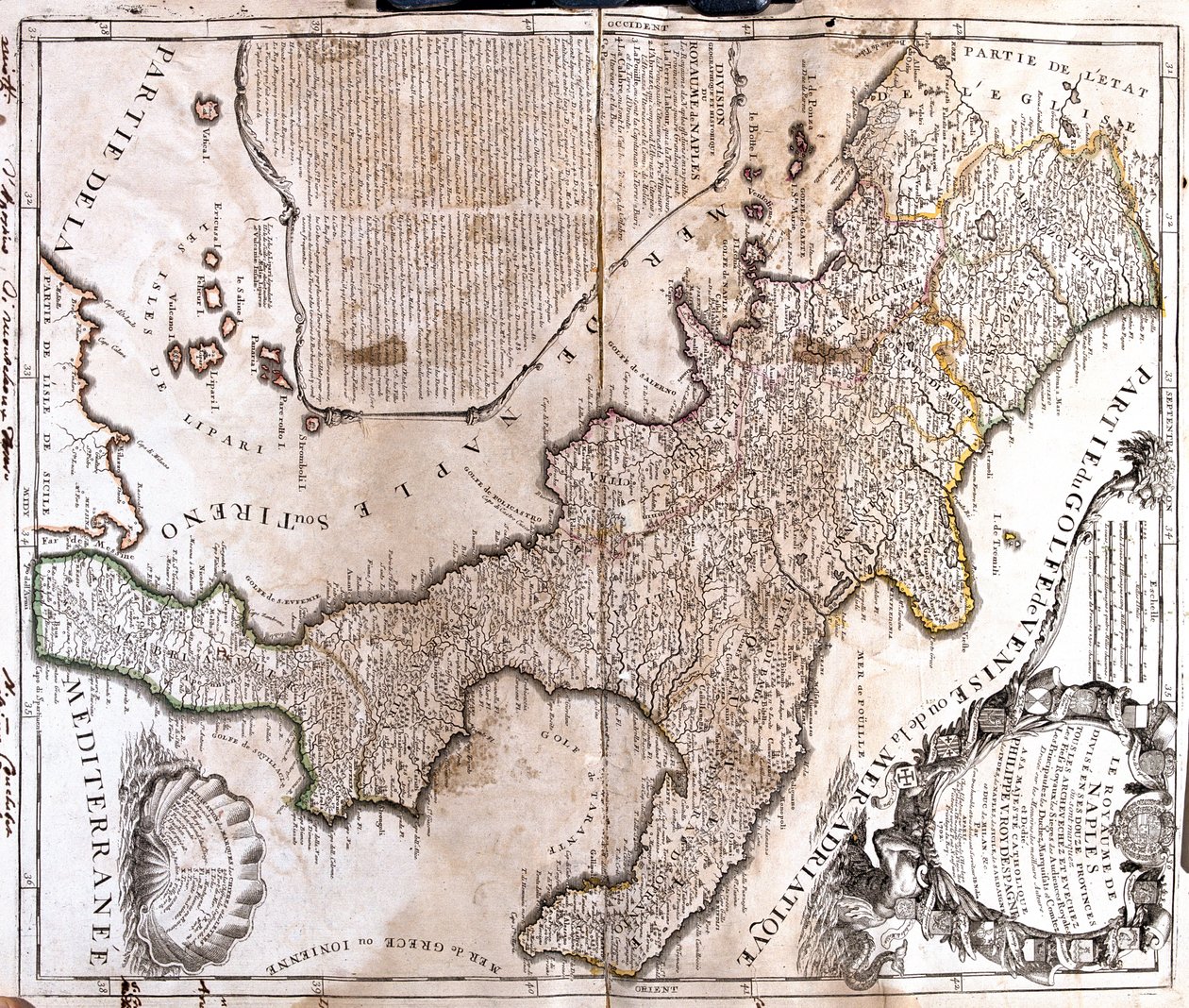 Lazio, Abruzzo, Molise, Apulien, Basilicata, Calabrien, Campania, Italien af Jean-Baptiste Nolin