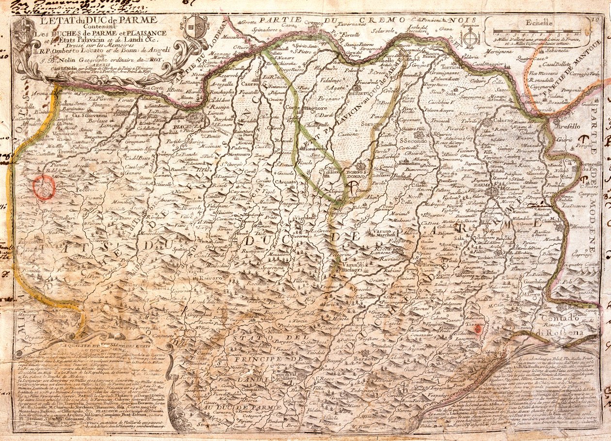 Lombardiet, Emilia-Romagna, Italien af Jean Baptiste Nolin