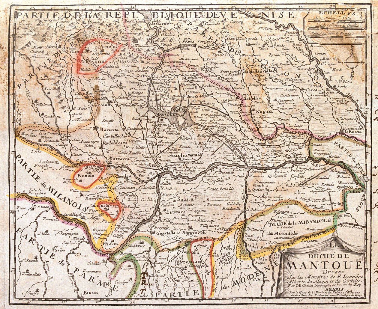 Lombardiet, Veneto, Emilia-Romagna, Italien af Jean Baptiste Nolin