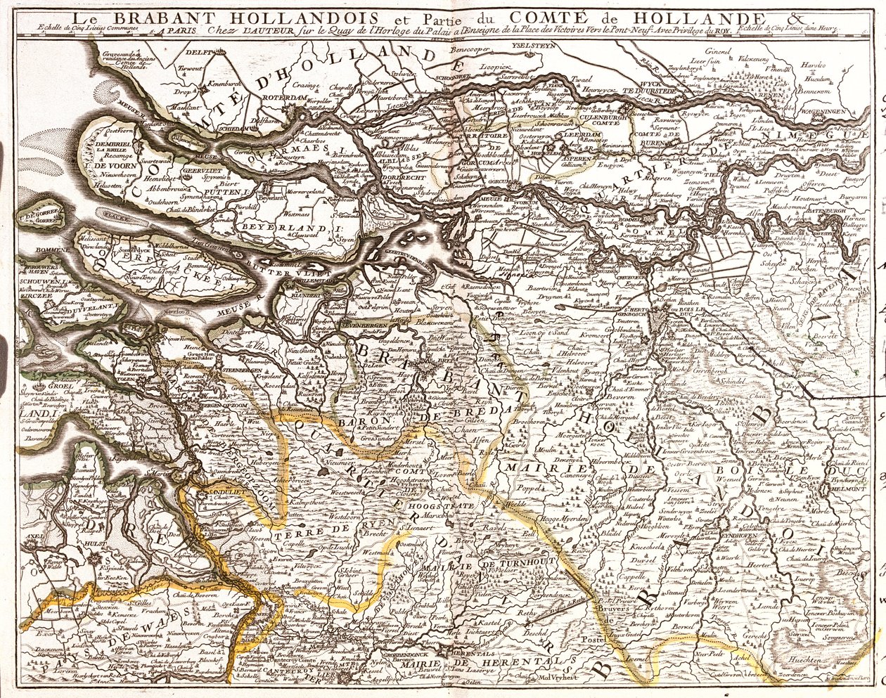 Holland (provins: Zeeland, Sydholland, Gelderland, Nord-Brabant), Belgien (region: den flamske region) af Jean Baptiste Nolin