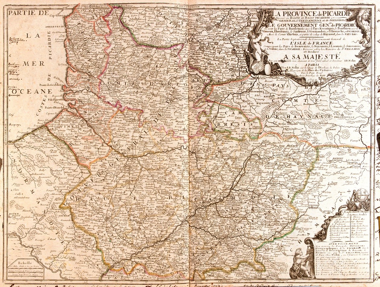 Nord-Pas-de-Calais, Picardiet, Øvre Normandiet, Frankrig af Jean-Baptiste Nolin
