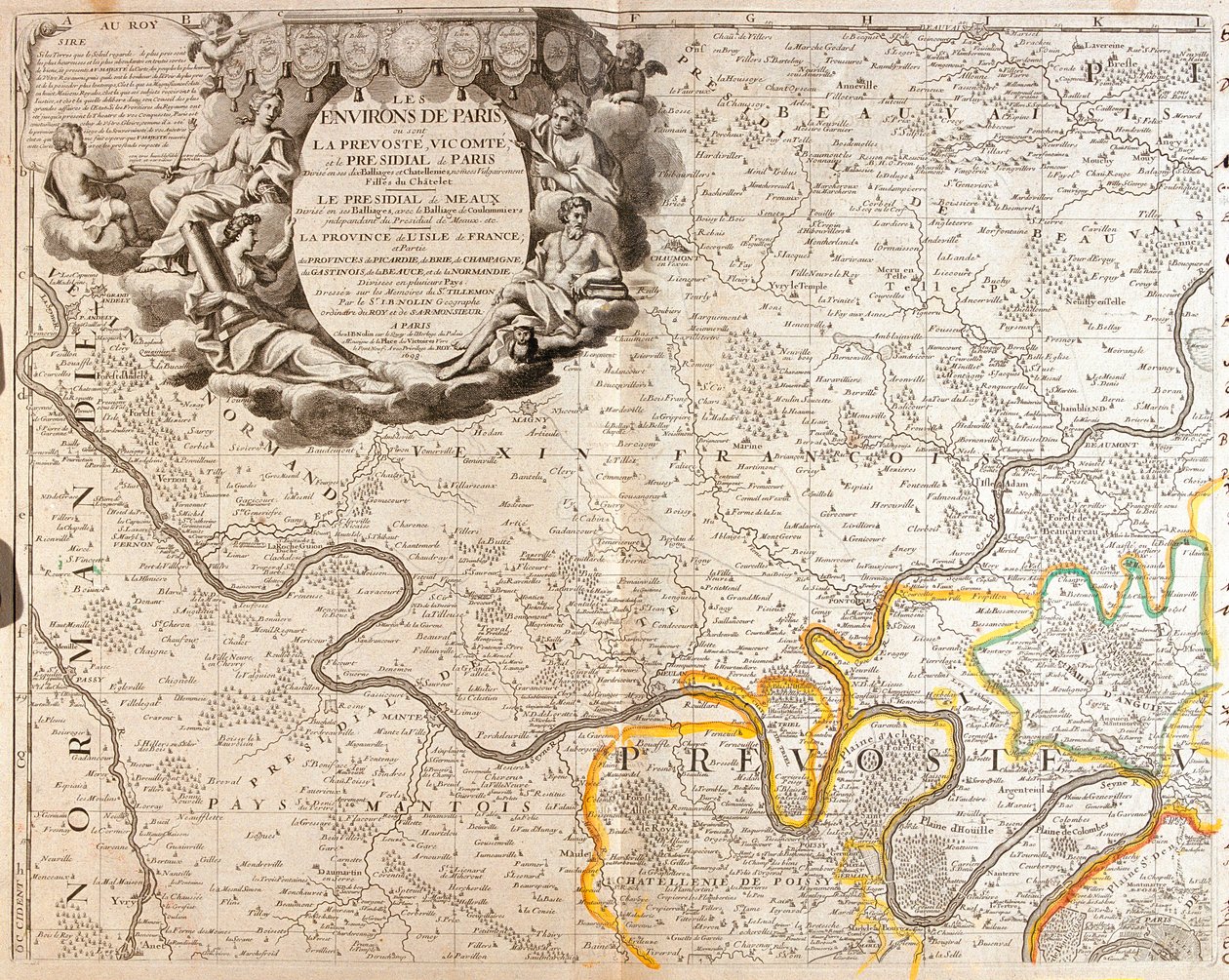 Paris, Frankrig af Jean Baptiste Nolin