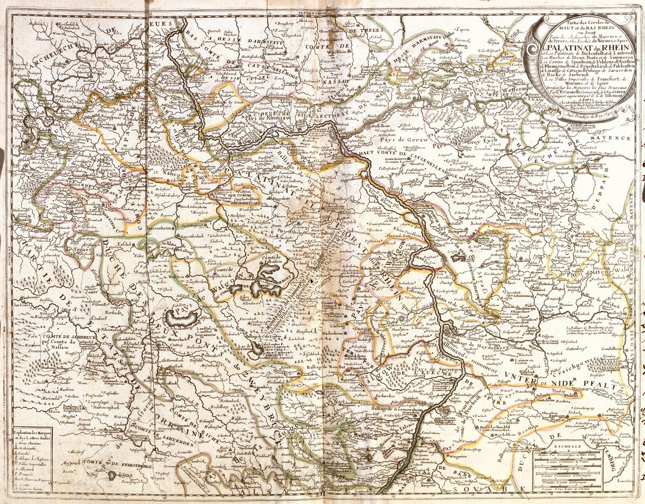 Rheinland-Pfalz, Hessen, Bayern, Baden-Württemberg, Tyskland af Jean Baptiste Nolin