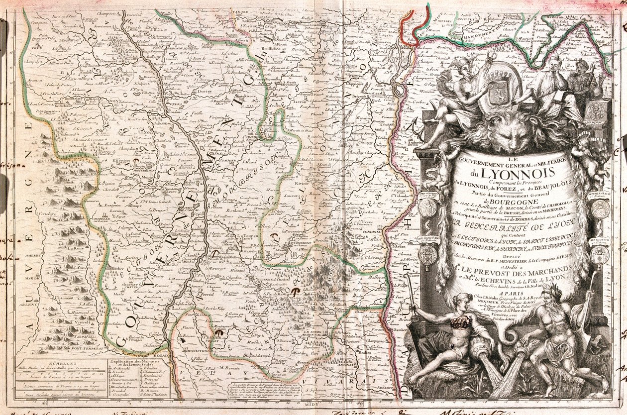 Rhône-Alpes, sydøstlige Auvergne, Frankrig af Jean Baptiste Nolin