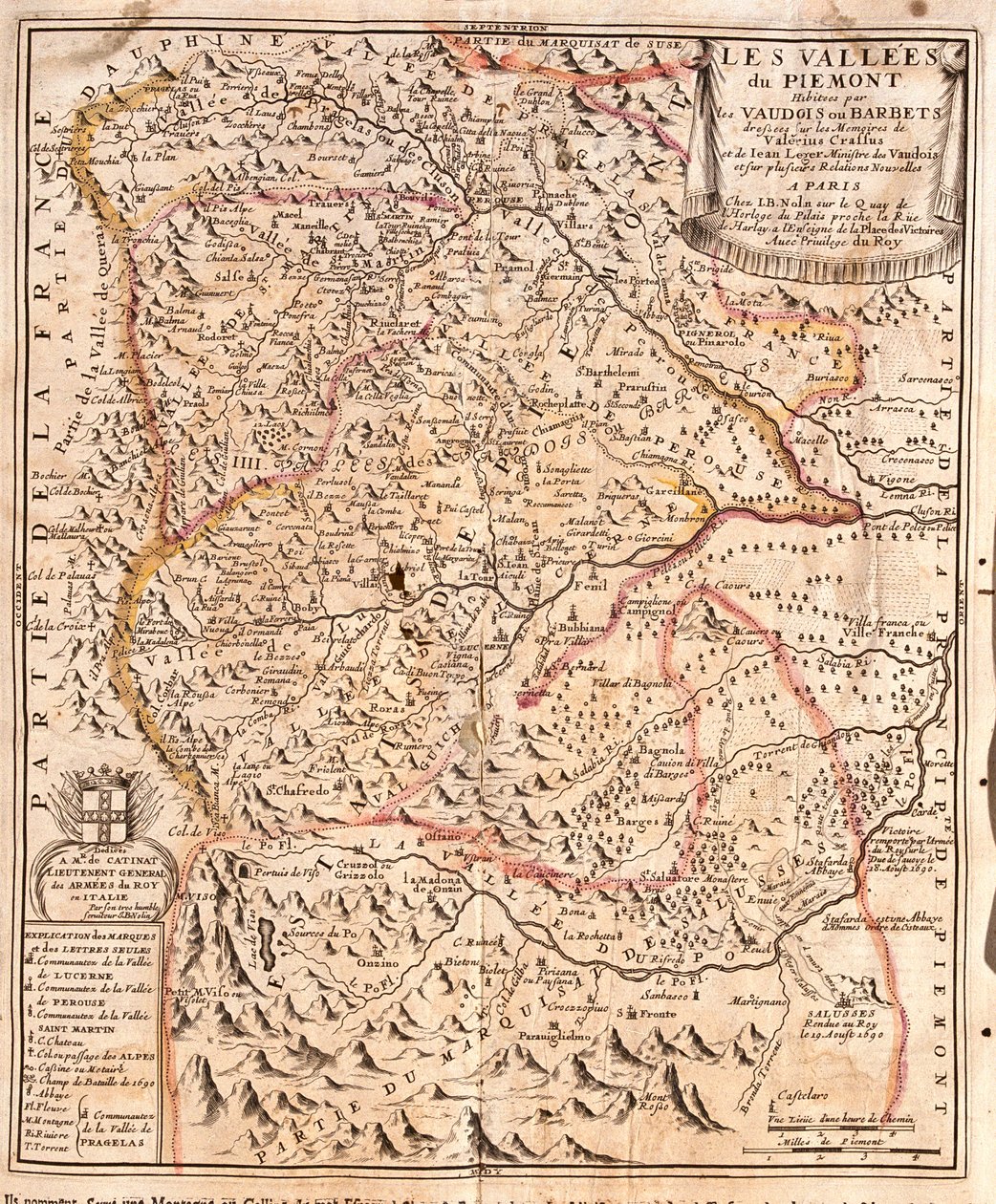 Det vestlige Piemonte, Italien af Jean Baptiste Nolin