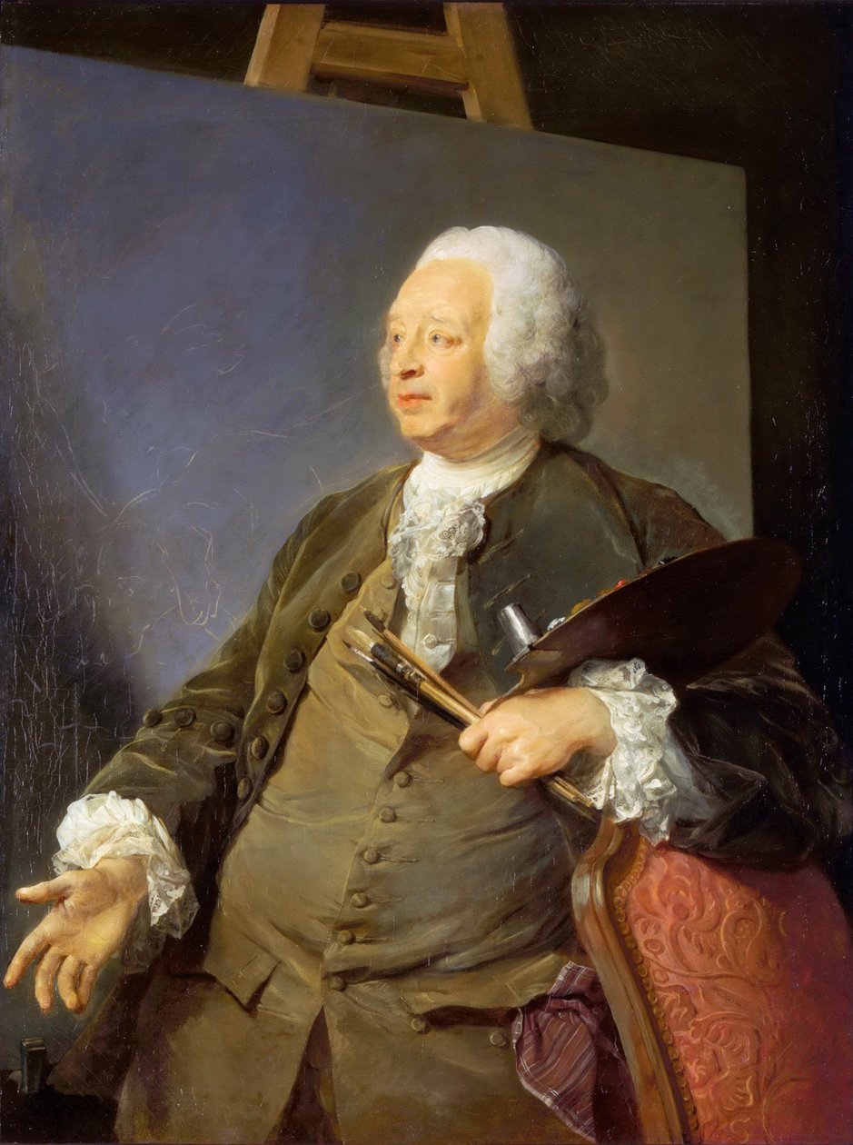 Portræt af Jean-Baptiste Oudry af Jean Baptiste Perronneau
