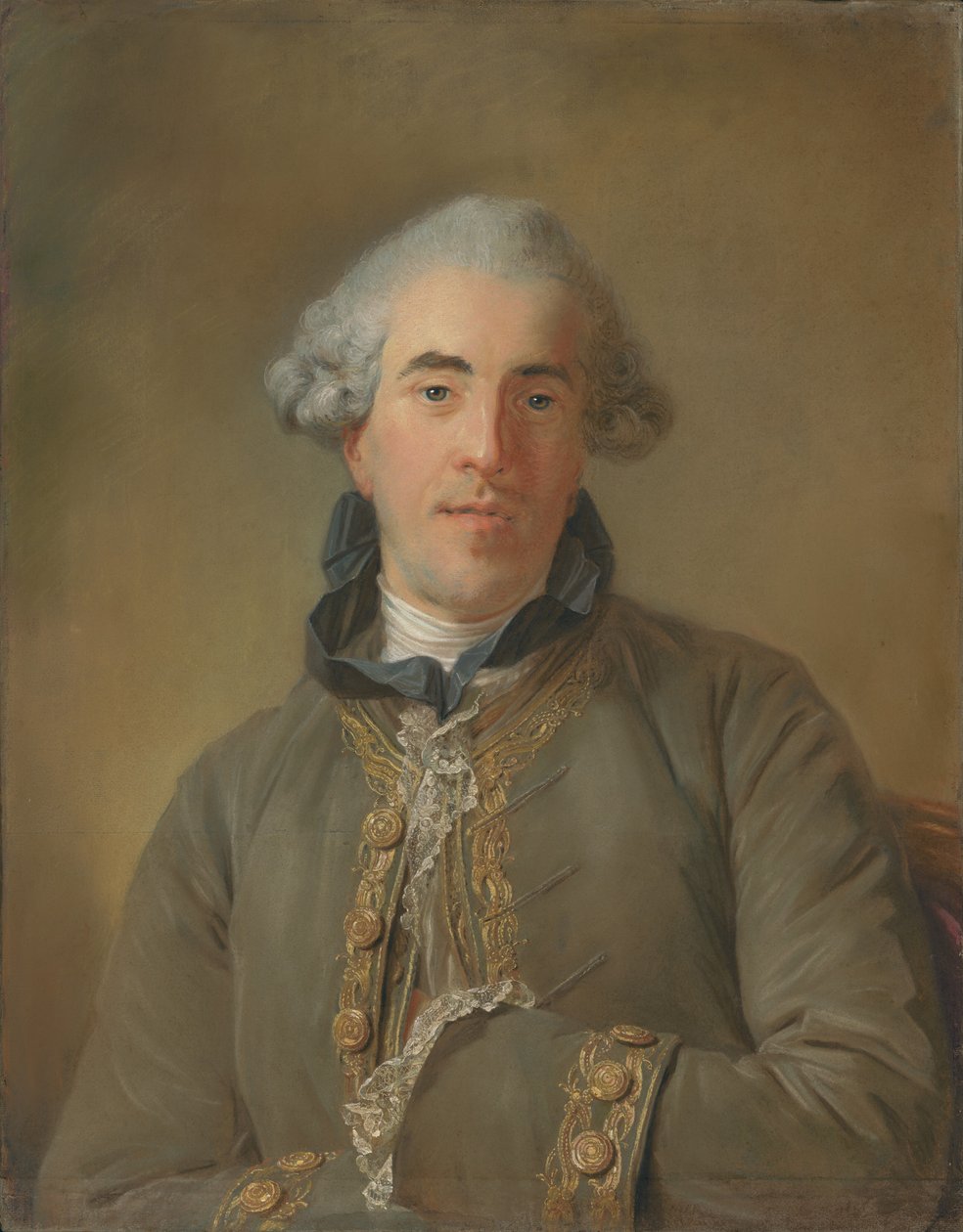 Portræt af Théophile Van Robais af Jean-Baptiste Perronneau