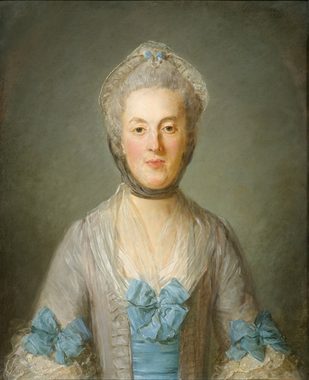 Portræt af en Dame af Jean Baptiste Perronneau
