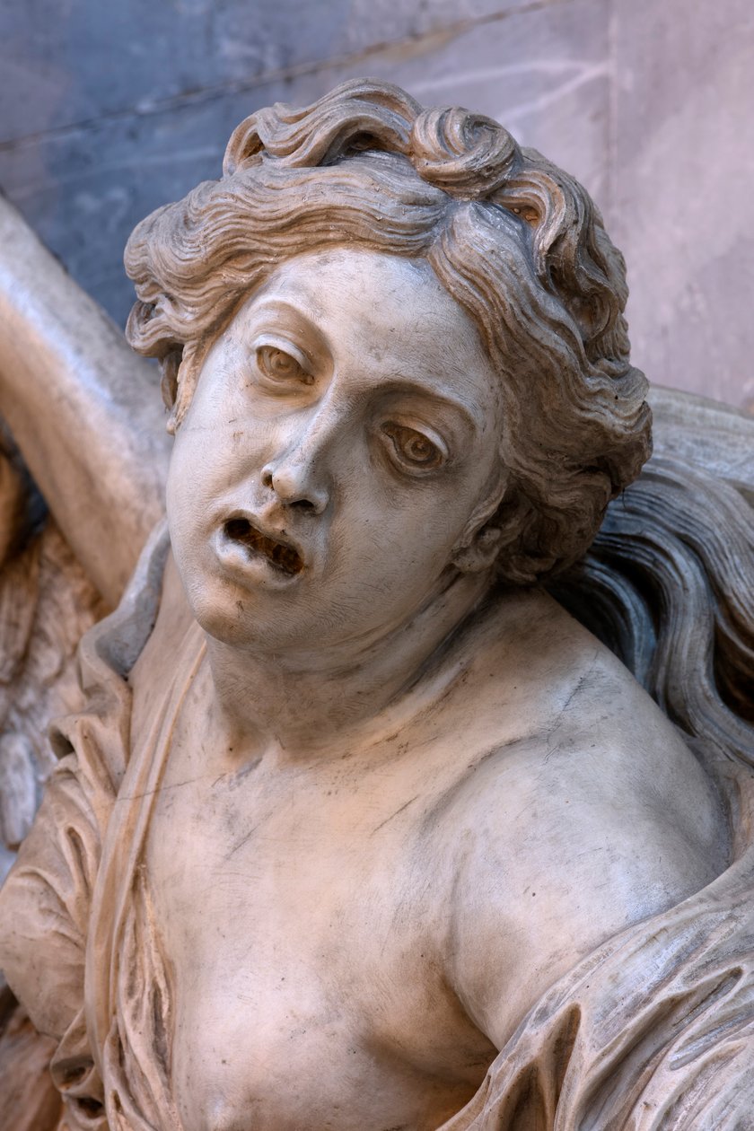 Sognekirken Saint-Thomas, mausoleet for marskallen af Sachsen, detalje, Strasbourg (foto) af Jean Baptiste Pigalle