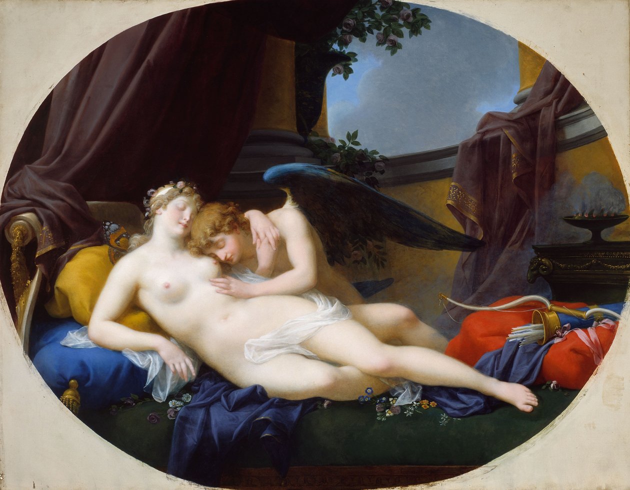Amor og Psyche af Jean Baptiste Regnault