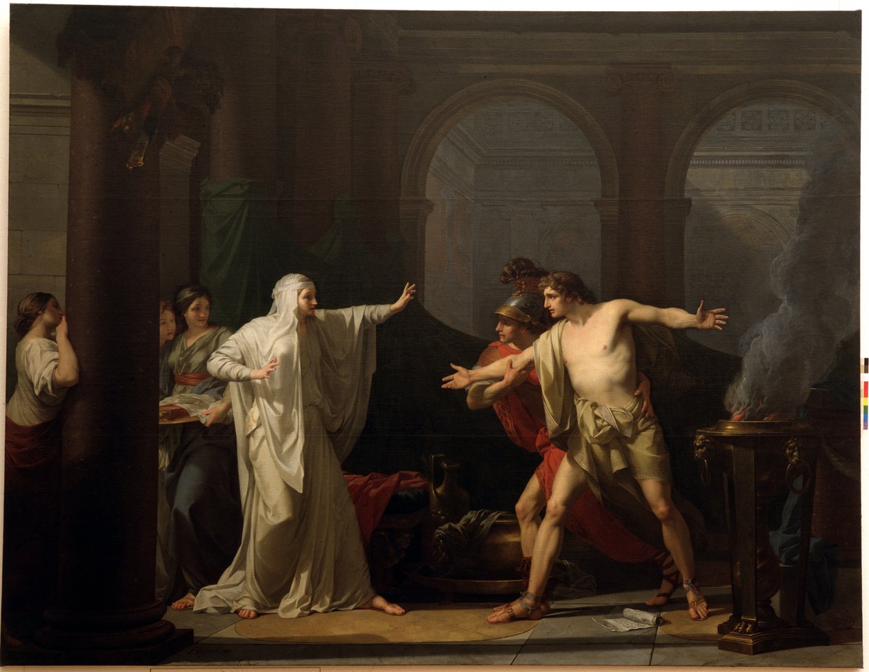 Iphigenia og Oreste i Tauride af Jean Baptiste Regnault