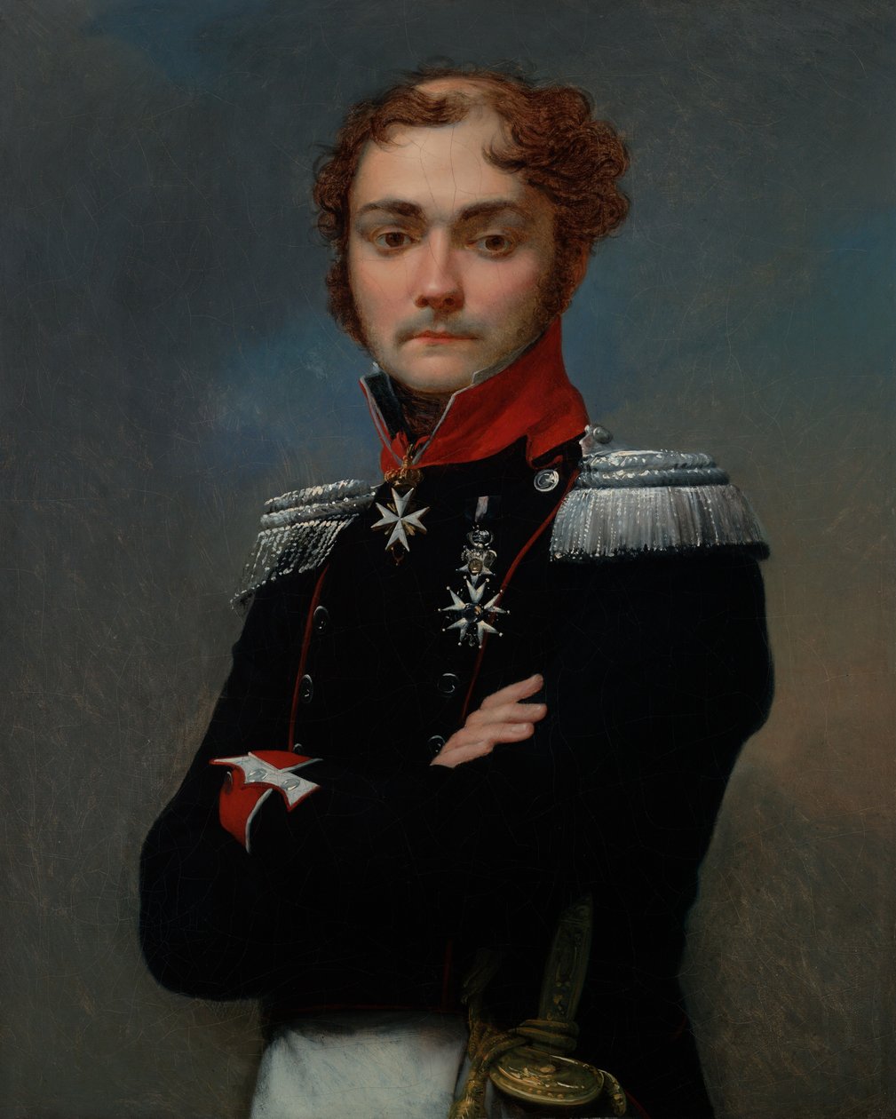 Portræt af Charles-Louis Regnault, en officer fra Napoleonskrigene af Jean-Baptiste Regnault