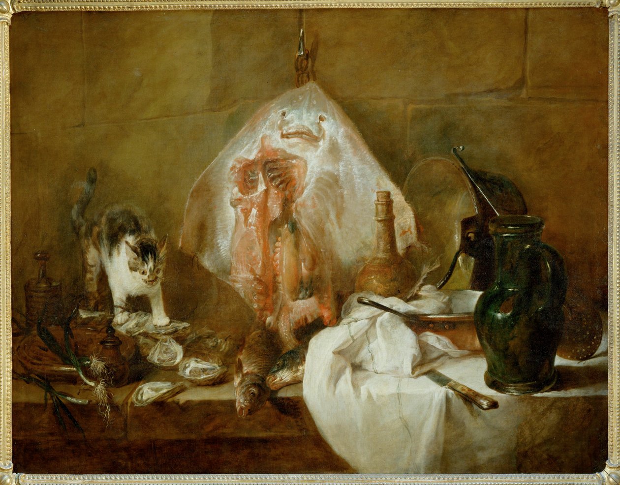 Skøjten - La raie ... af Jean Baptiste Simeon Chardin
