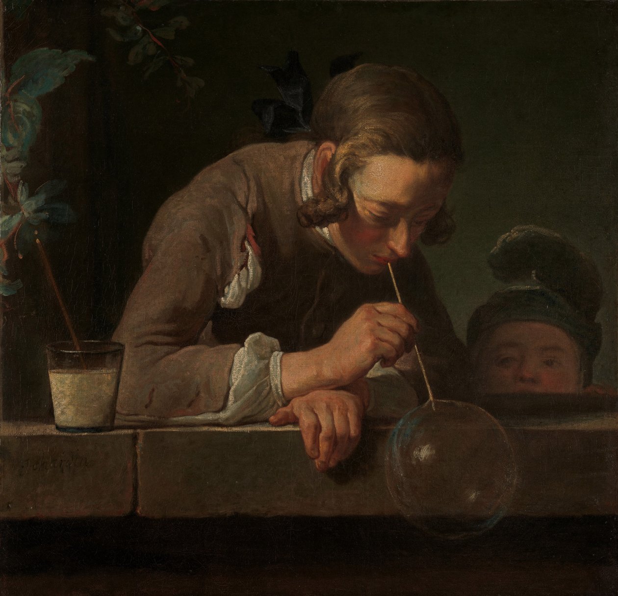 Sæbebobler, ca.1733-34 (olie på lærred) af Jean Baptiste Simeon Chardin