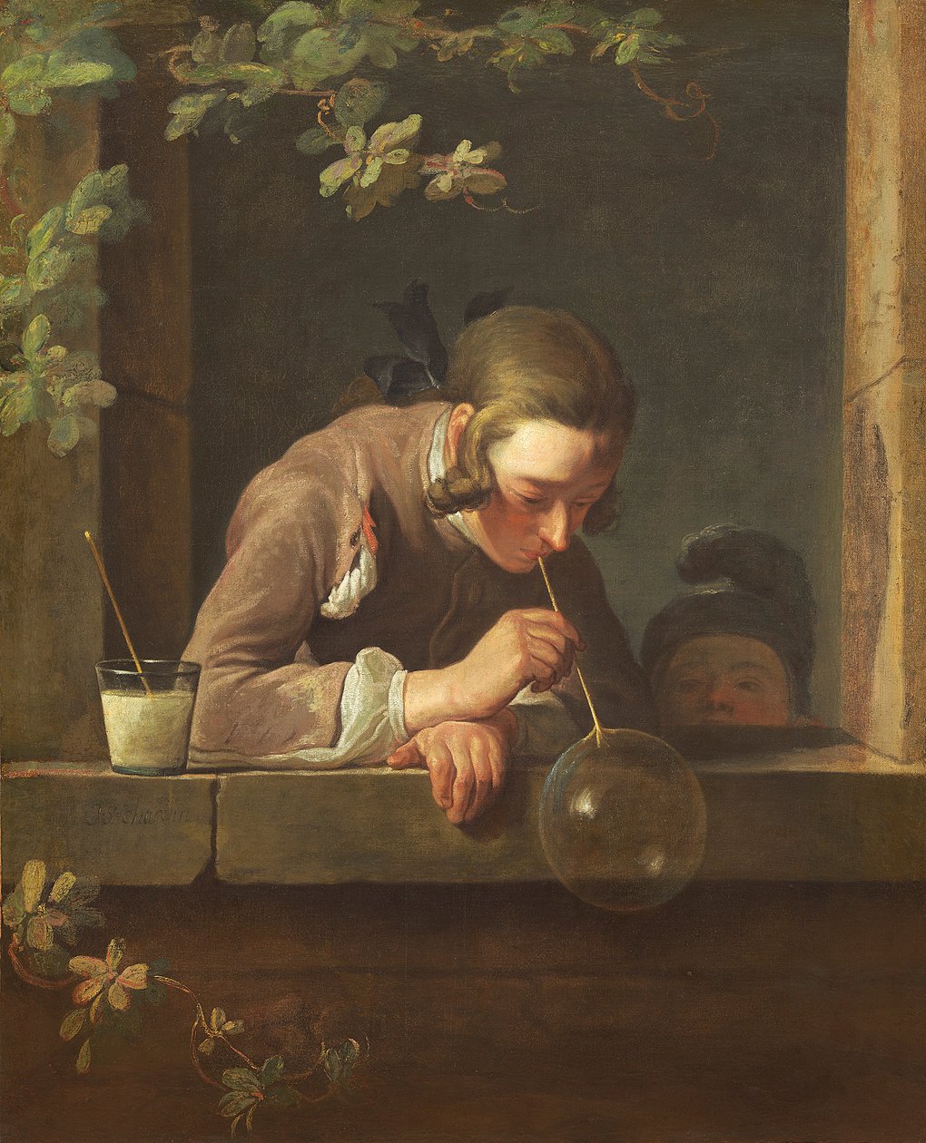 Sæbebobler, ca. 1733-34 (olie på lærred) af Jean Baptiste Simeon Chardin