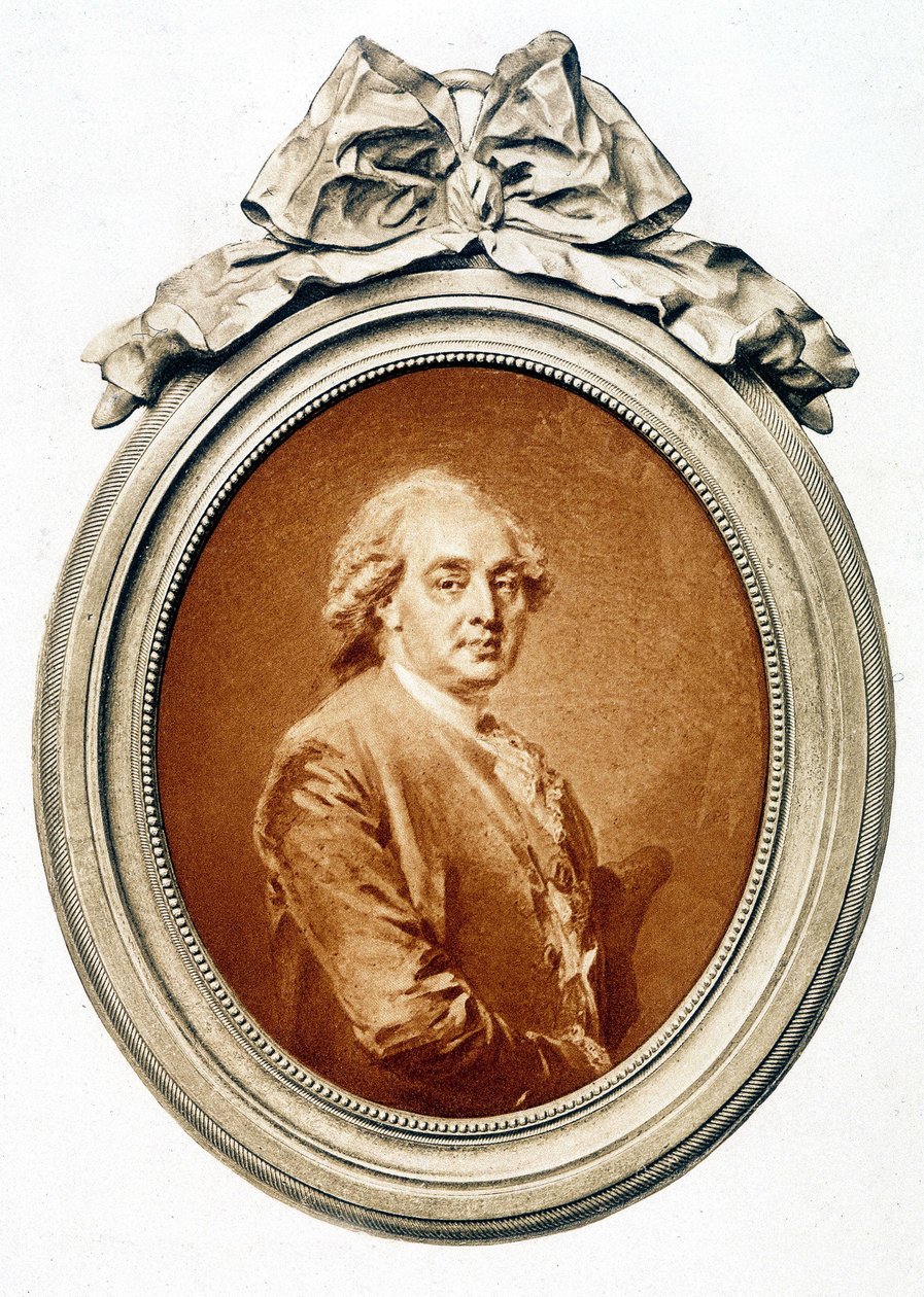 Portræt af Charles Claude de Flahaut de la Billarderie (1730-1809), greve af Angiviller af Weygler af Jean Baptiste Weyler