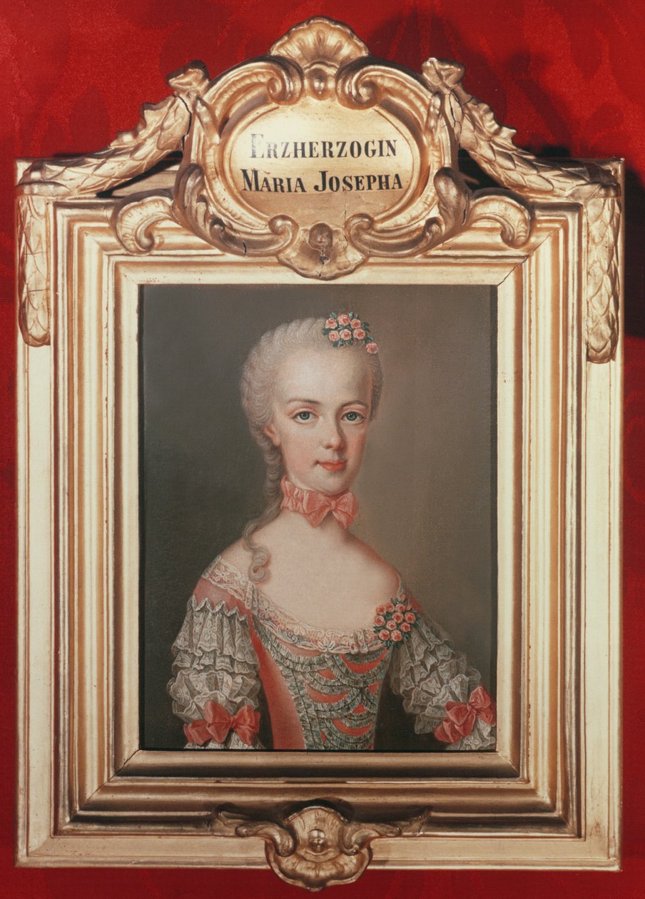 Ærkehertuginde Maria Josepha (1751-67) datter af Frans I og kejserinde Maria Theresia af Østrig, 1762 af Jean Étienne Liotard