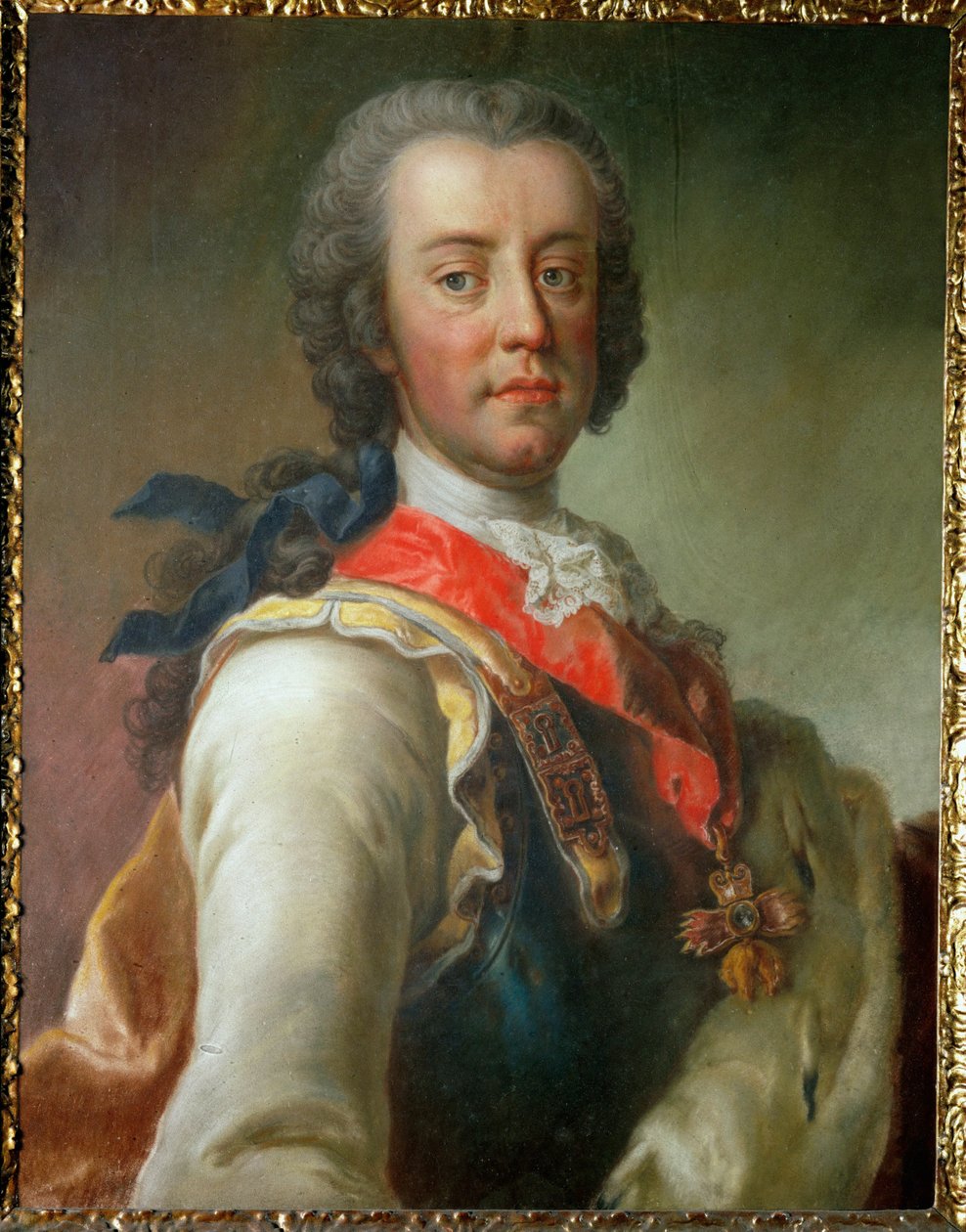 Fyrst Karl von Lothringen, bror til kejser Franz I Stephan og svoger til kejserinde Maria Theresia ... af Jean Étienne Liotard