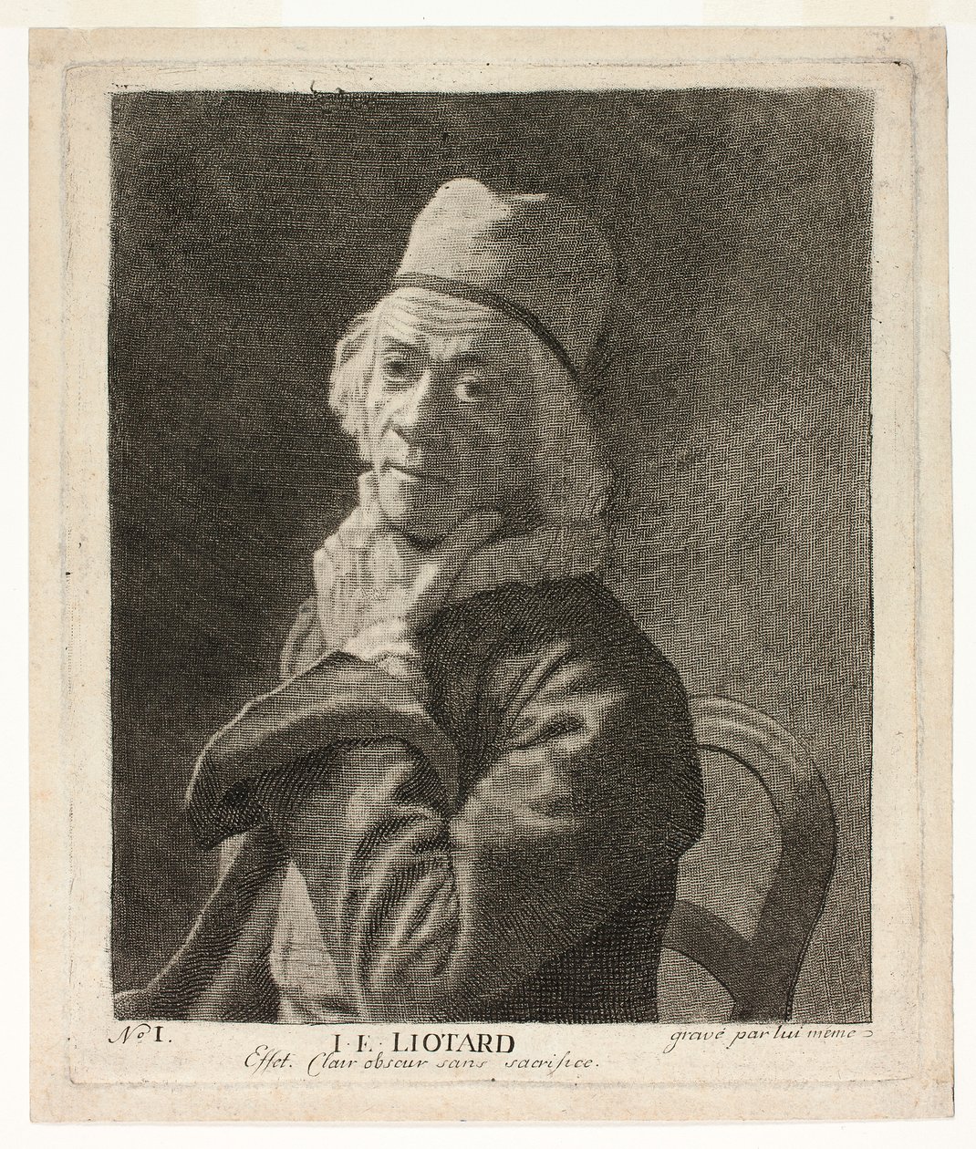 Det lille selvportræt af Jean-Étienne Liotard