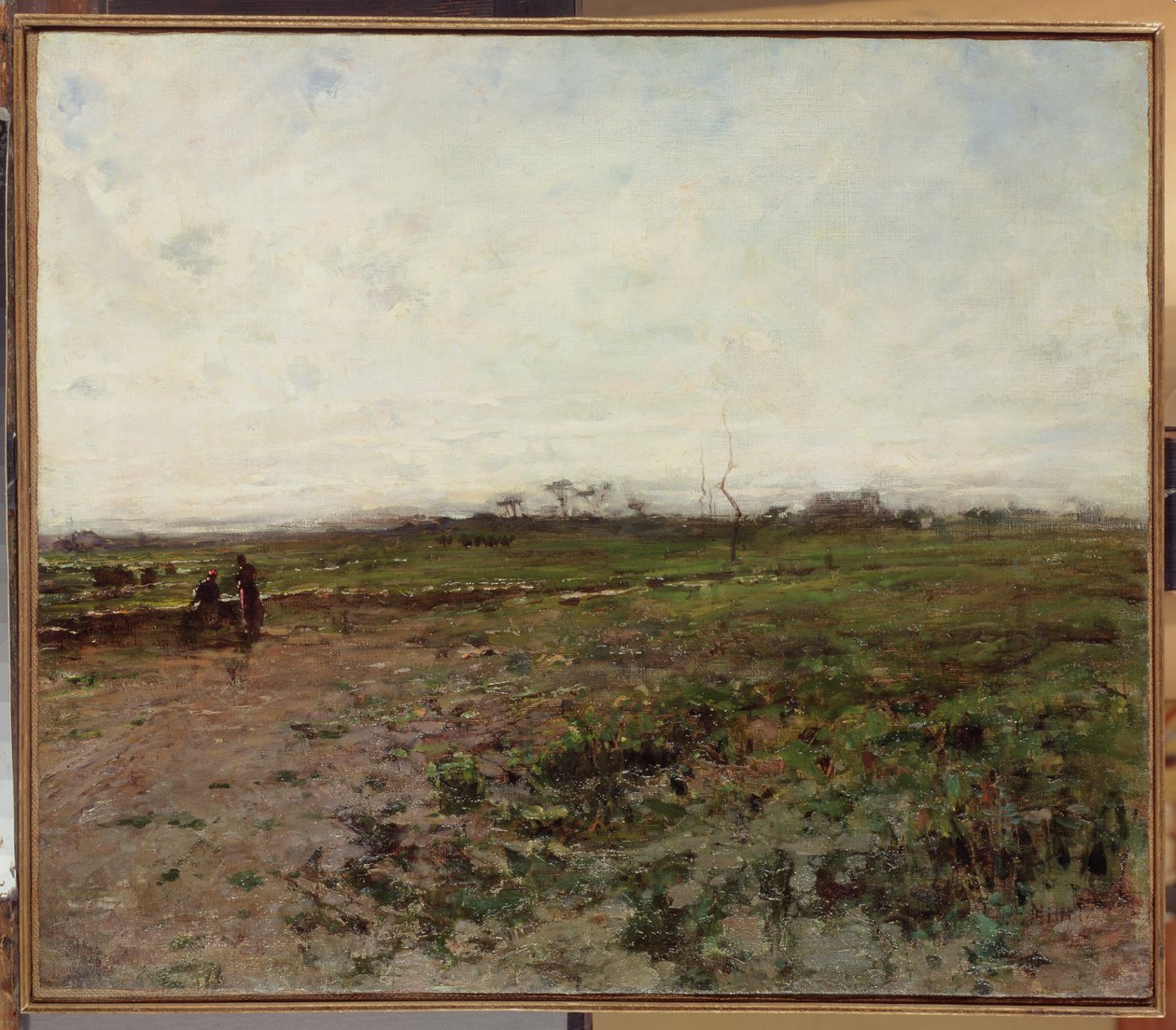 Landskab med en bondekvinde, begyndelsen af 1870