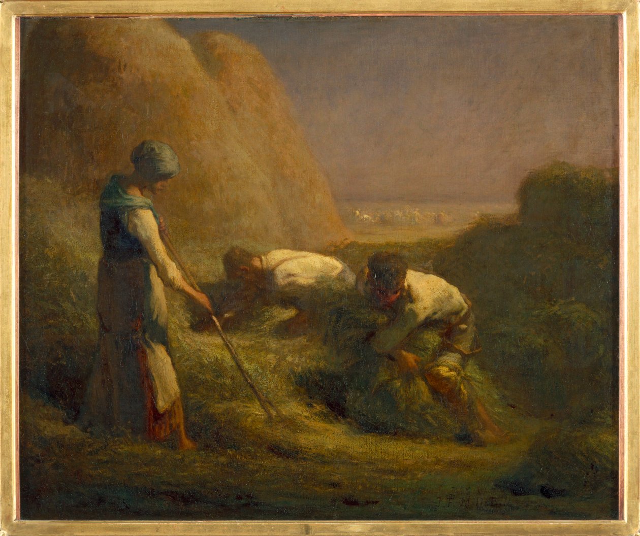 Les botteleurs de foin - høtyvene. 1850-1851 ... af Jean Francois Millet