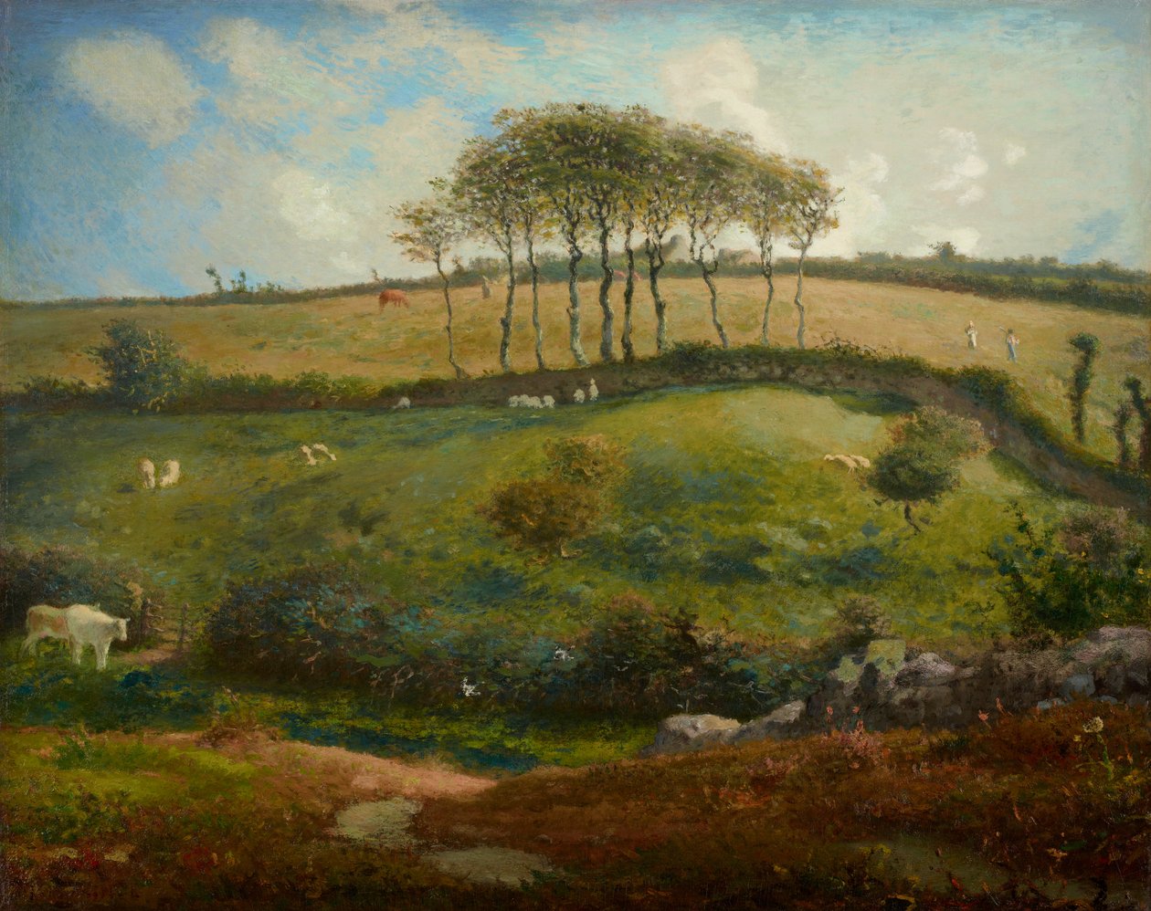 Græsgang nær Cherbourg (Normandiet) af Jean-Francois Millet