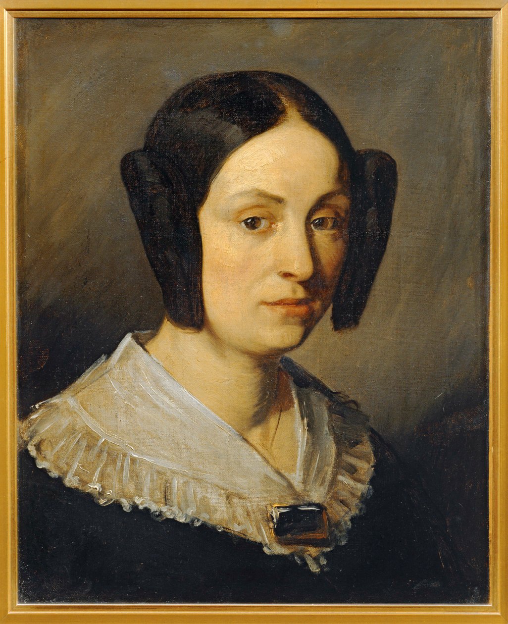 Portræt af Augustine Fournerie, født Dore (maleri på lærred) af Jean-Francois Millet