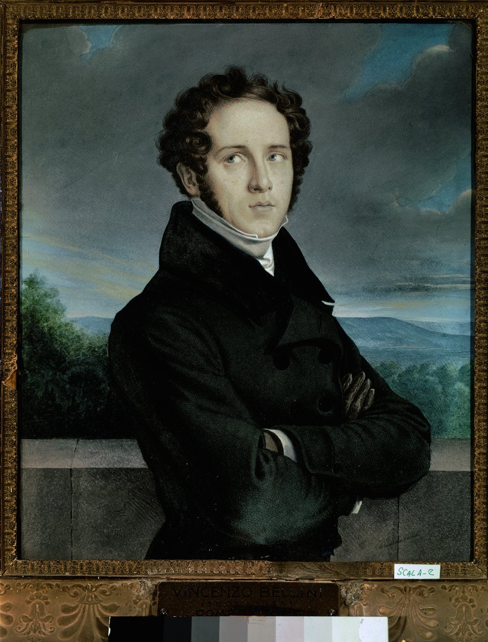 Portræt af Bellini Vincenzo, første halvdel af 1800-tallet (olie på lærred) af Jean-Francois Millet