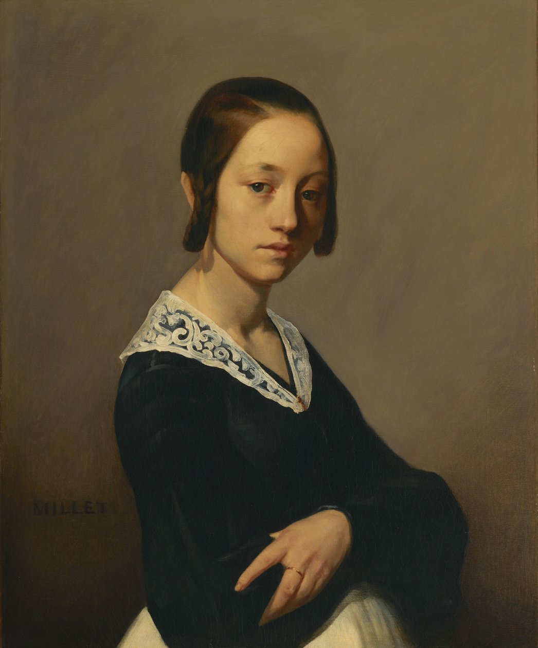 Portræt af Louise-Antoinette Feuardent af Jean-Francois Millet