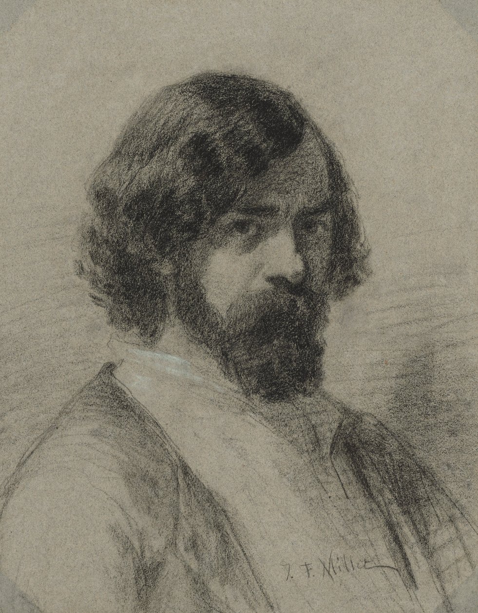 Portræt af Narcisse Virgile Diaz de la Peña af Jean Francois Millet