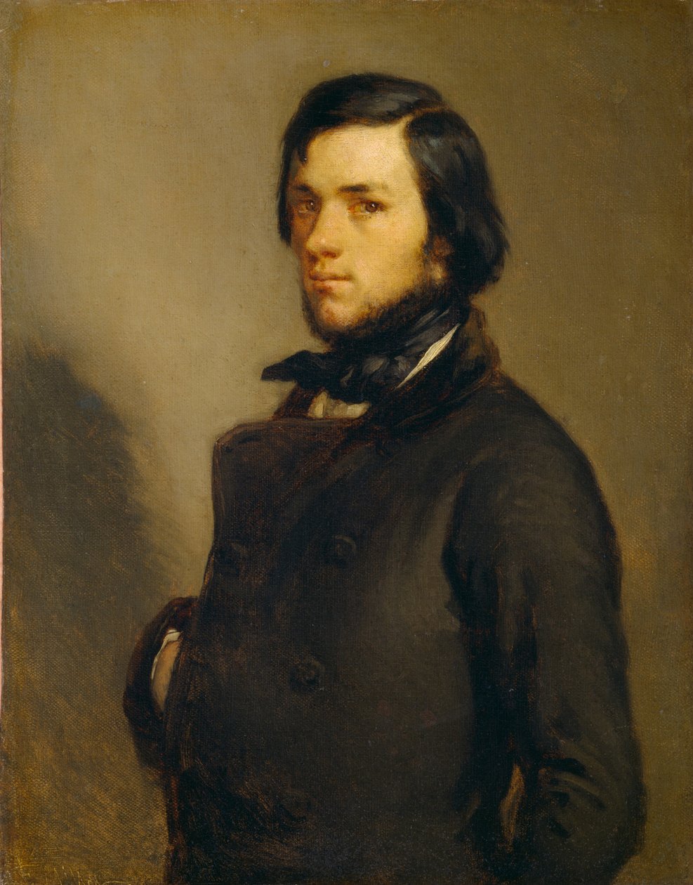Portræt af en mand af Jean-Francois Millet