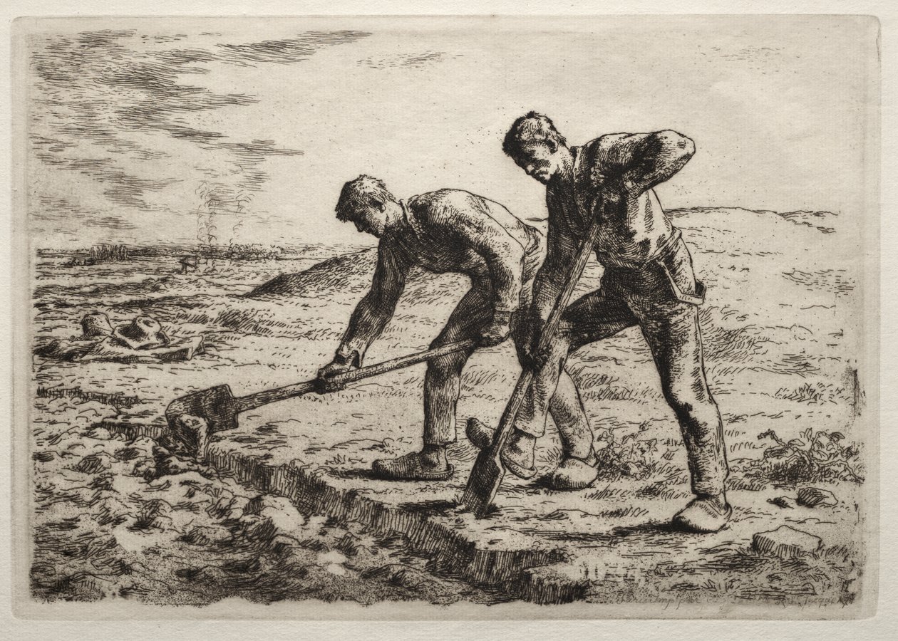 Diggers af Jean-Francois Millet