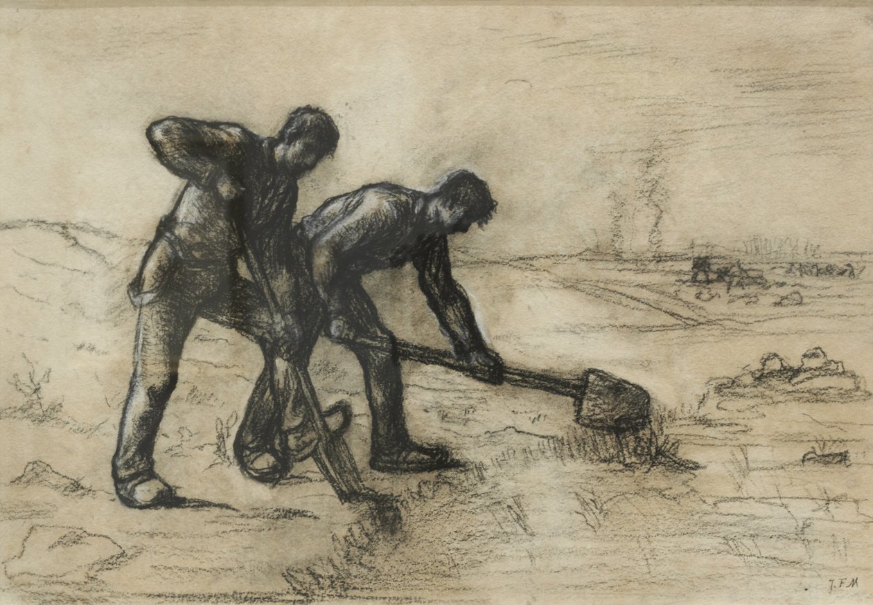 Die Gräber af Jean-Francois Millet