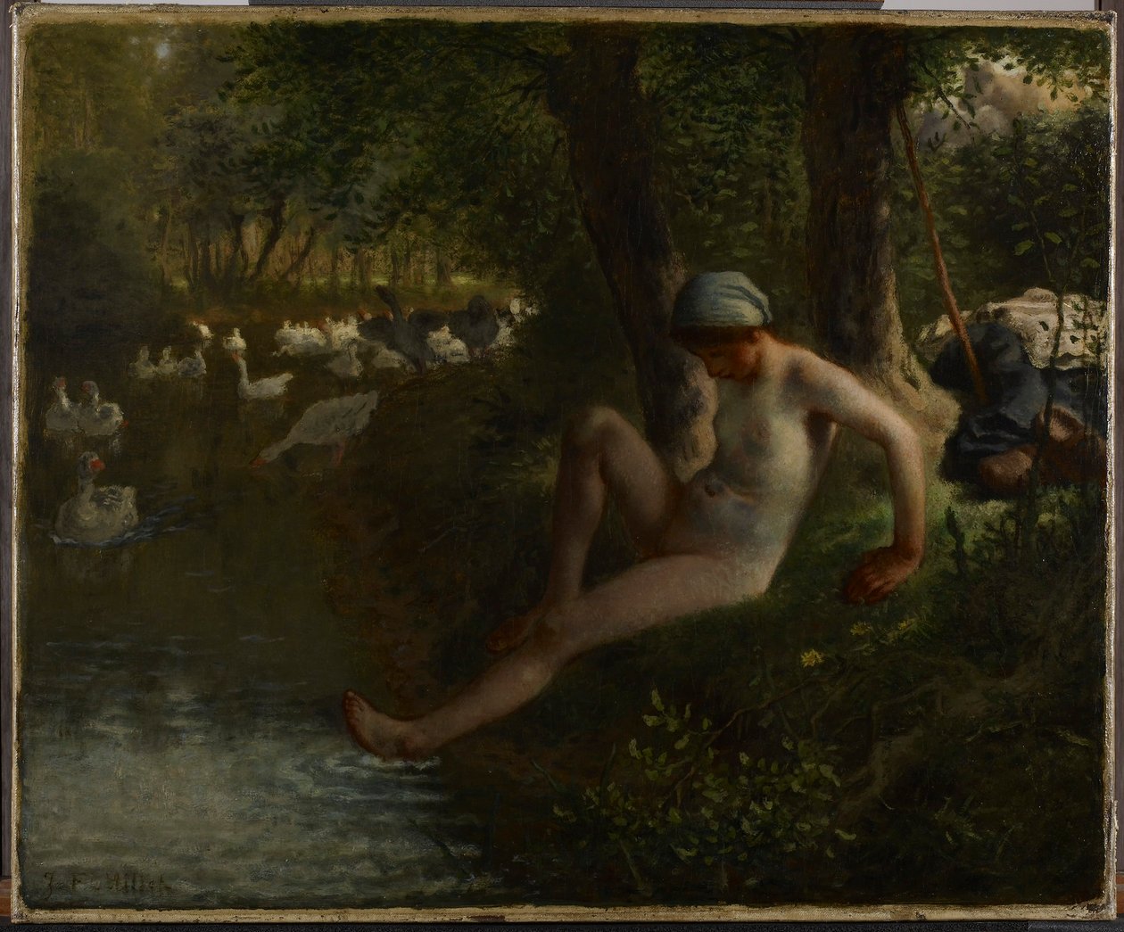 Gåsepigen af Jean-Francois Millet