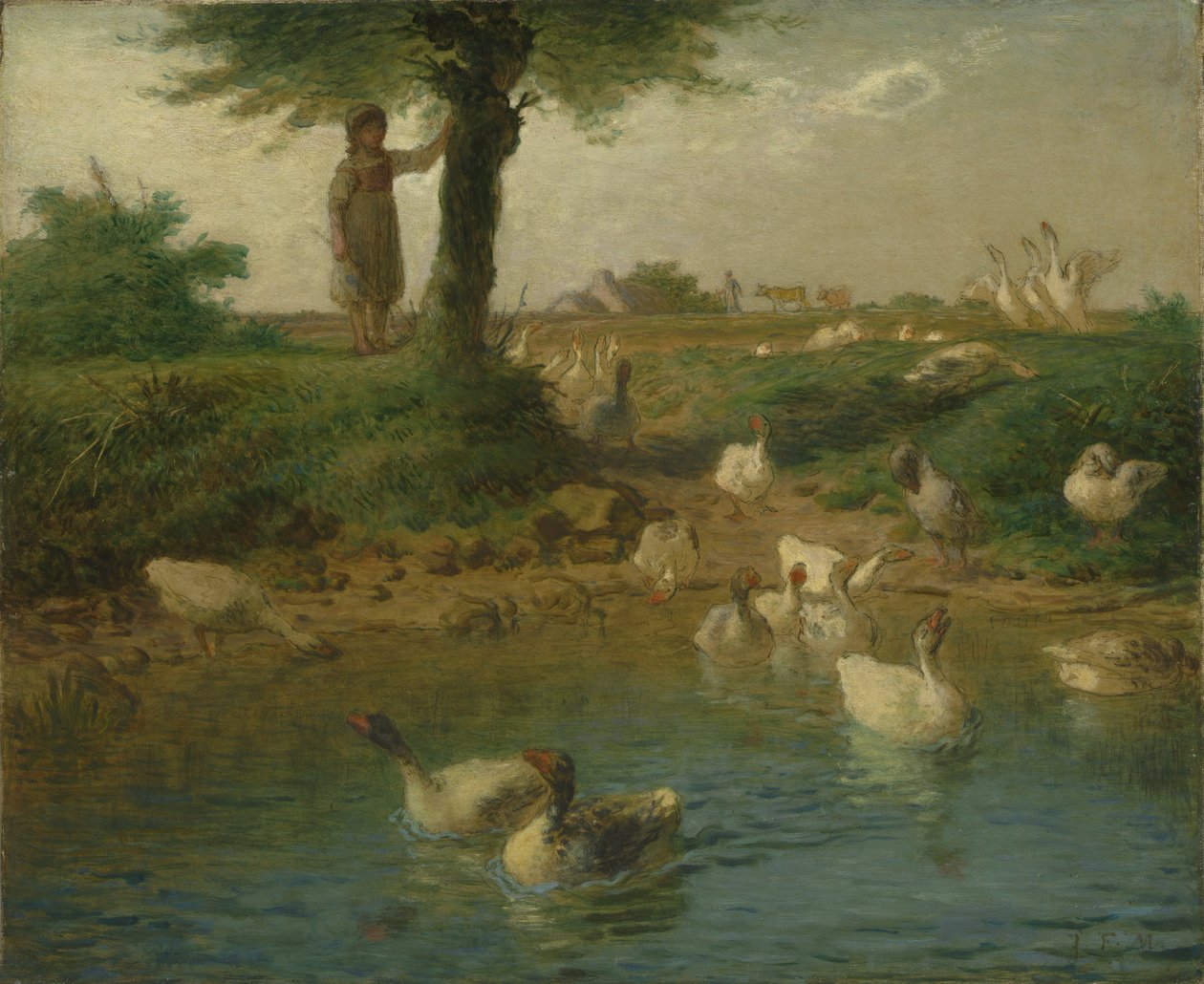 Gåsepigen af Jean-Francois Millet
