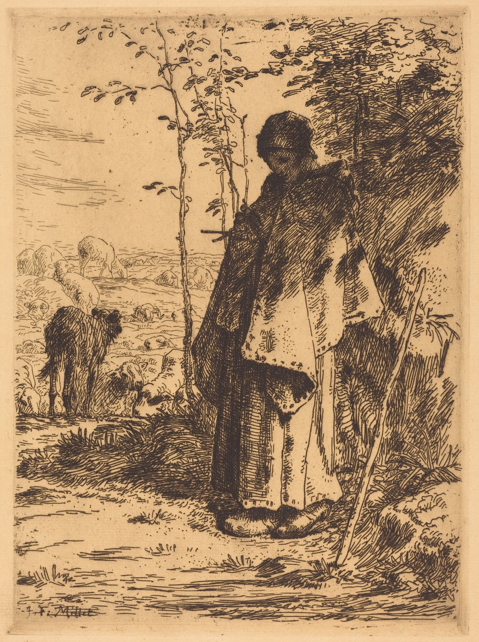 Die große Schäferin af Jean-Francois Millet