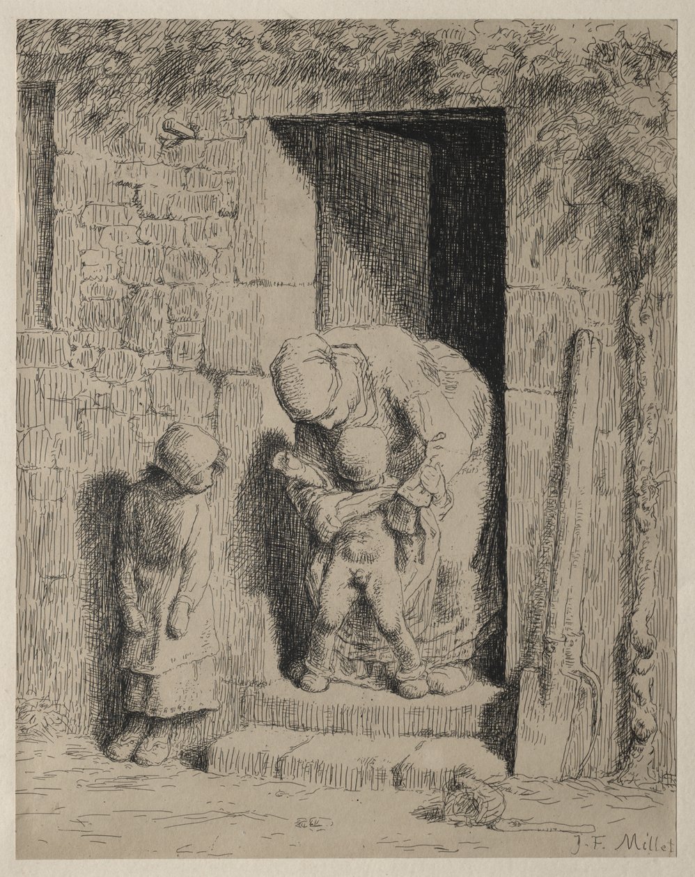 Moderens Forsigtighed af Jean-Francois Millet