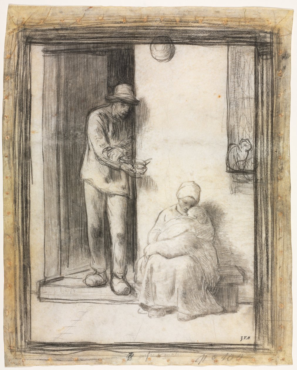 Det syge barn af Jean-Francois Millet