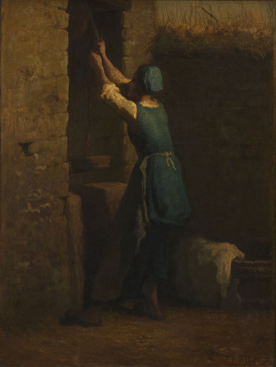 Kvinde ved brønden af Jean-Francois Millet
