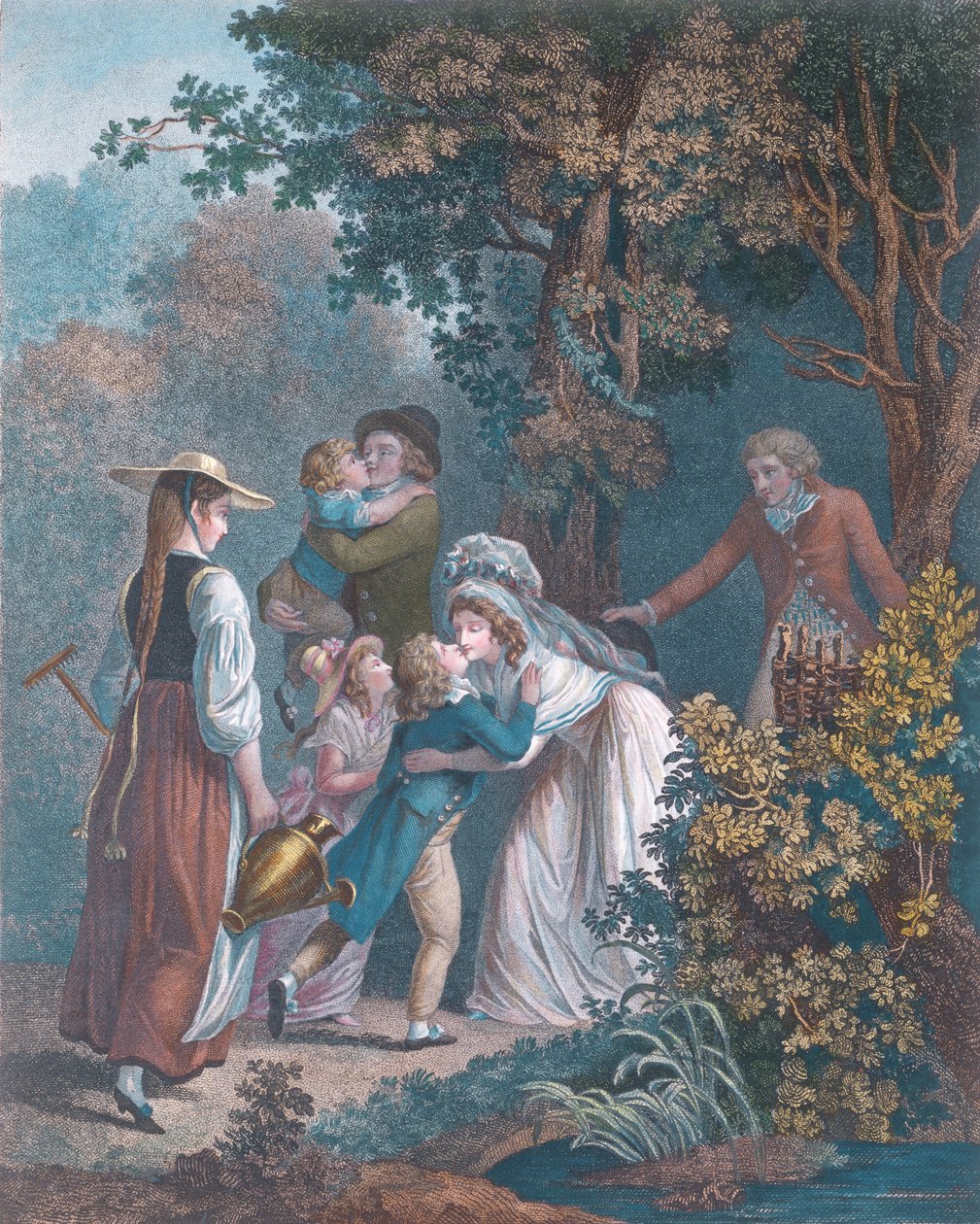 Elysium, graveret af Augustin Le Grand af Jean Frederic Schall