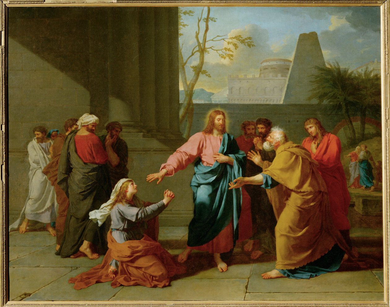 Kristus og den kanaanæiske kvinde af Jean Germain Drouais