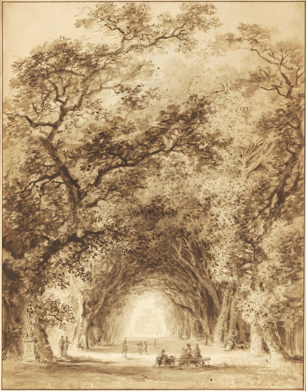 A Shaded Avenue, 1774 af Jean Honore Fragonard