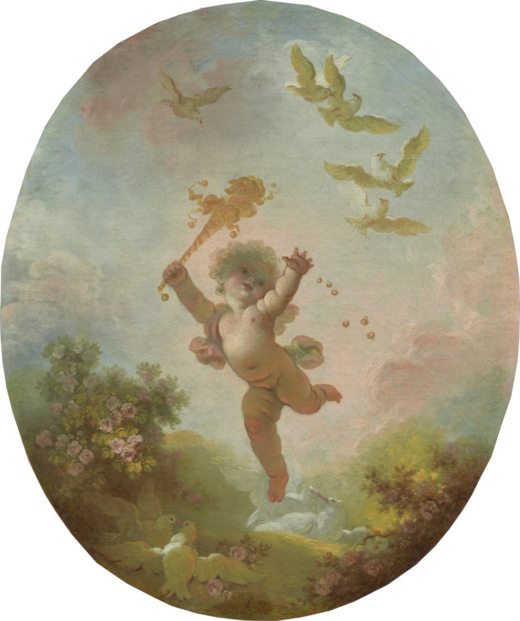 Kærlighed som Dårskab, c.1773-76 af Jean Honore Fragonard